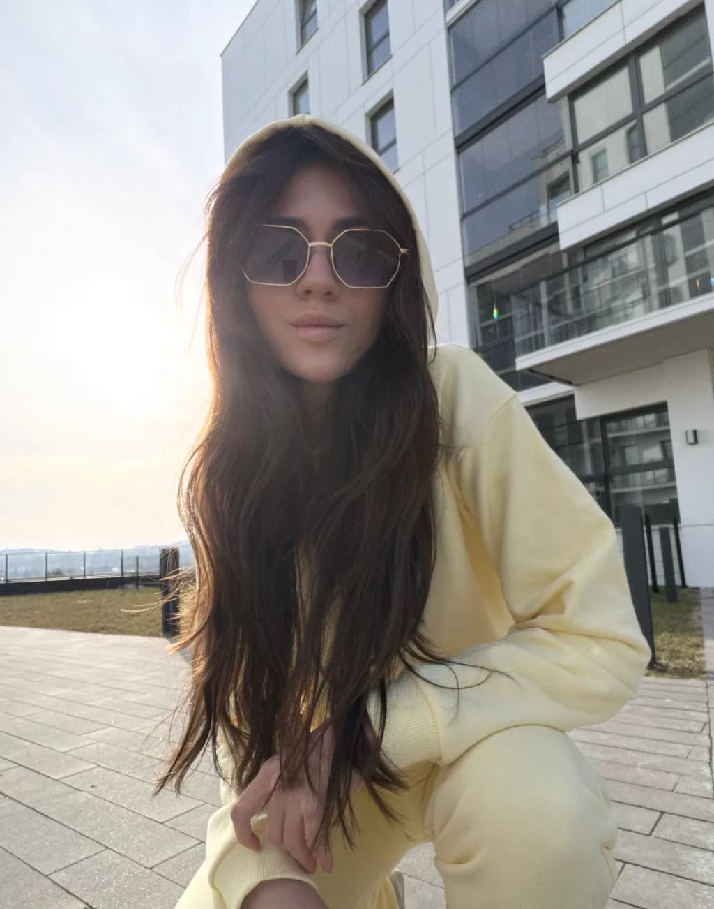 QORA founder wearing the tracksuit